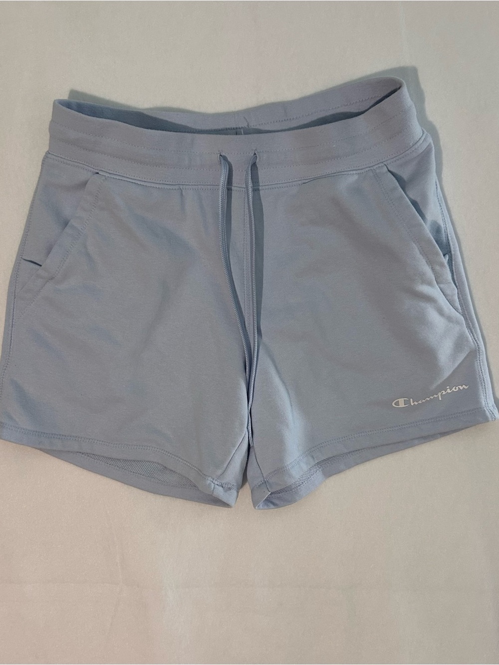 Champion Light Blue French Terry Lounge Shorts Small
